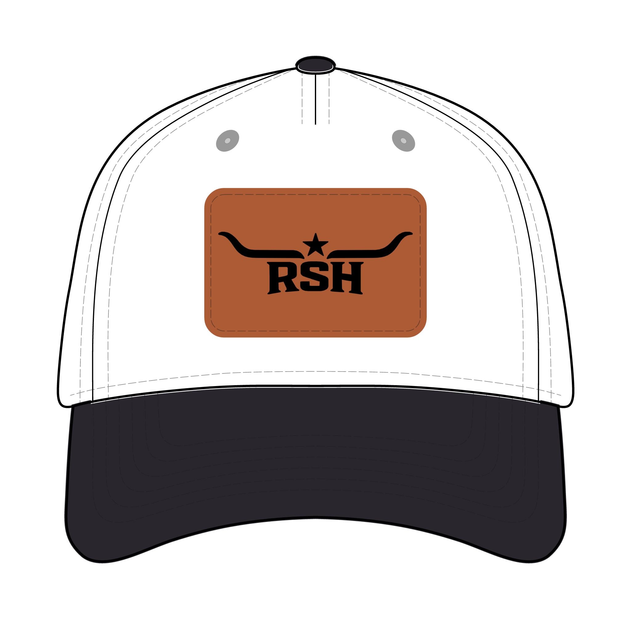 RSH Rugged Mid-Profile Baseball Cap – Leather Patch
